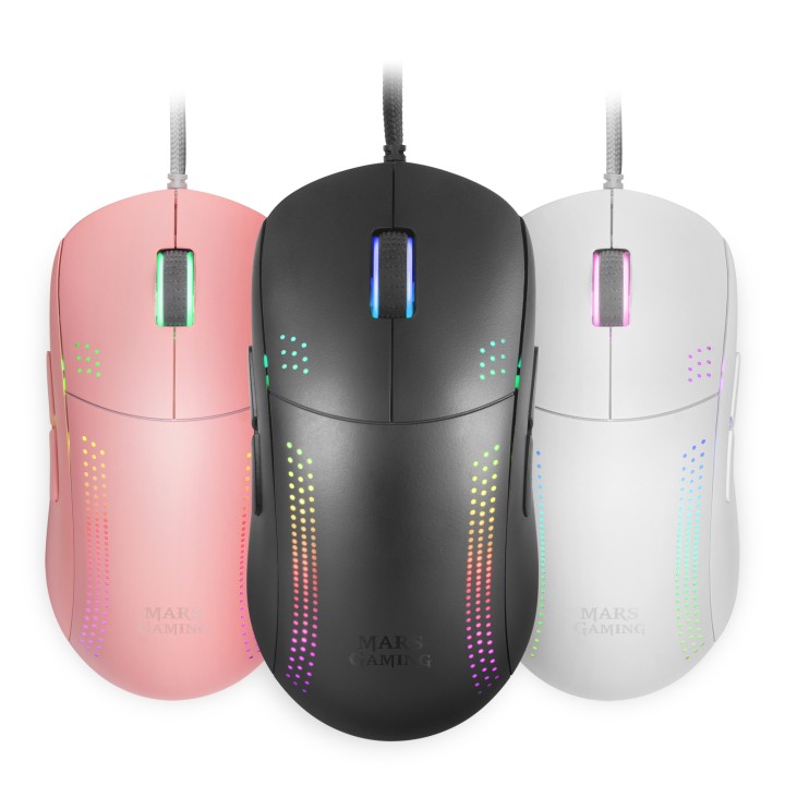 Ratón Mars Gaming Óptico USB-A Negro (MMPRO)