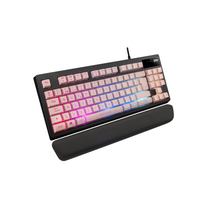 Teclado Mars Gaming TKL LED RGB USB Rosa (MKAXPES)