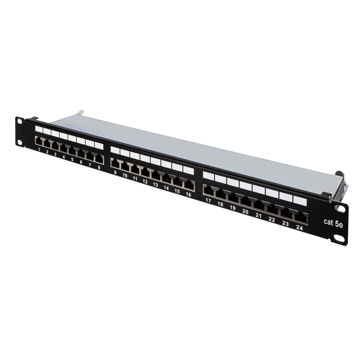 Patch Panel Aiten Data 24p Cat5 FTP 1U Negro(80.24.05F)
