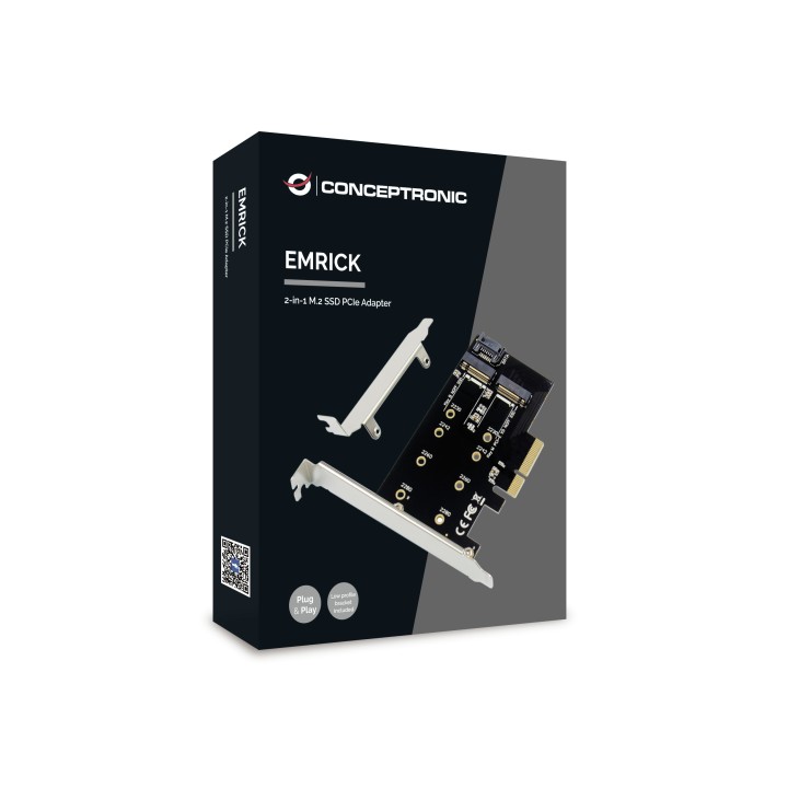 Controladora CONCEPTRONIC PCIe 2xSSD M.2 (EMRICK04B)