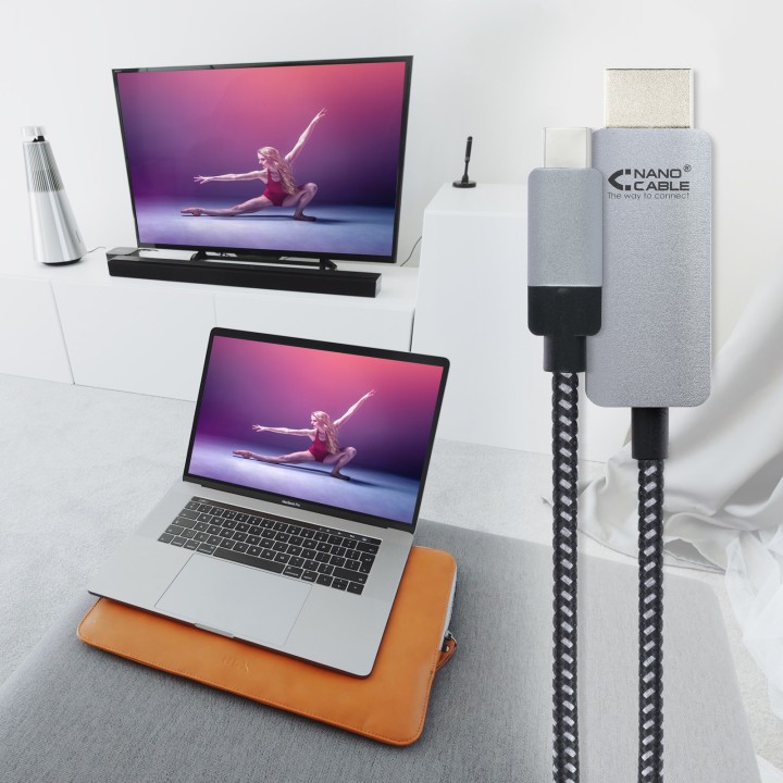 Nanocable USB-C/M a HDMI/M 1.8m Negro (10.15.5102)