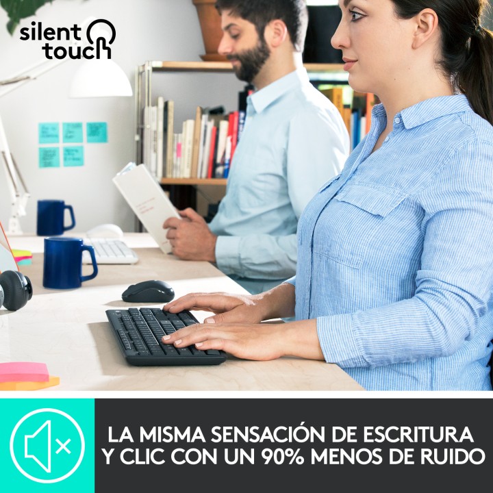 T+Ratón LOGITECH MK295 Wireless Grafito (920-009798)