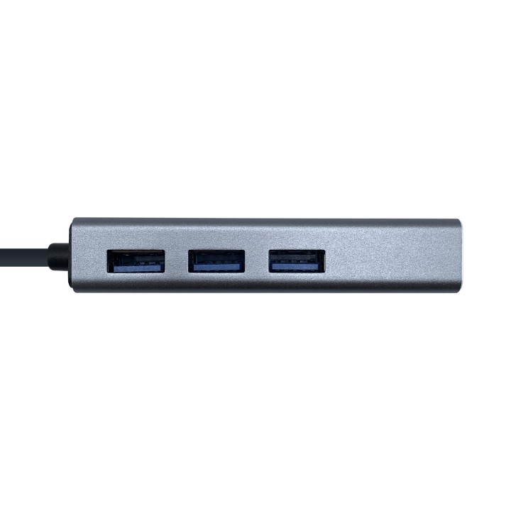 Adaptador AISENS USB-C a USB-A/RJ45 Gris (A109-0396)