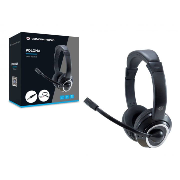 Auric+Micro CONCEPTRONIC 3.5mm Negros (POLONA02BA)