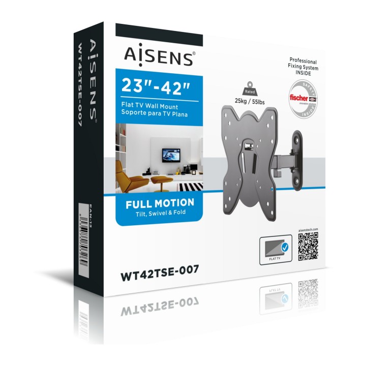 Soporte Pared AISENS 23"-42" Gira/Inclina (WT42TSE-007)