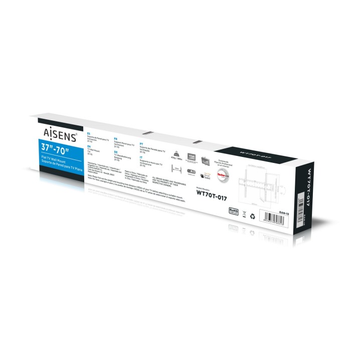 Soporte Pared AISENS 37-70" Inclinable 40Kg (WT70T-017)