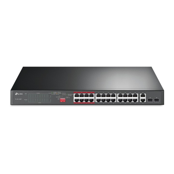Switch TP-Link 24xRJ45 2xSFP PoE+ Rack 1U (TL-SL1226P)