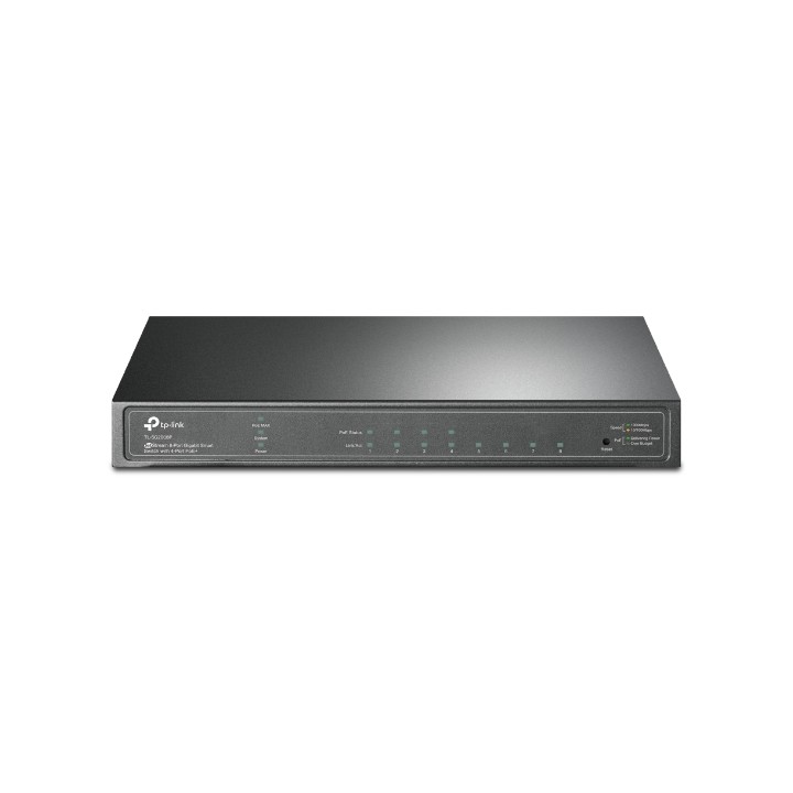 Switch TP-Link 8xRJ45 GbE PoE+ Rack Negro (TL-SG2008P)