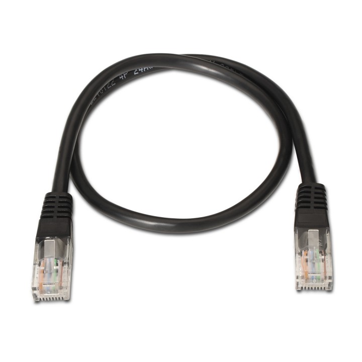 Cable AISENS RJ45 Cat.6 UTP AWG24 3m Negro (A135-0260)