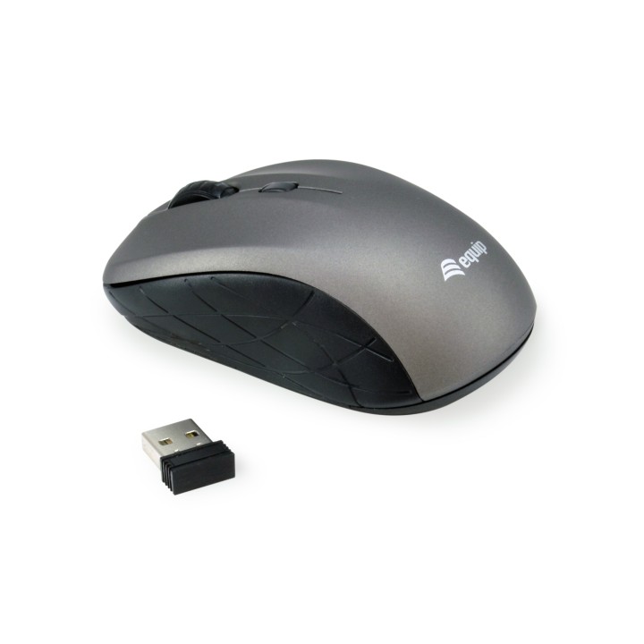 Ratón EQUIP Life Óptico RF 1600dpi Gris (EQ245109)