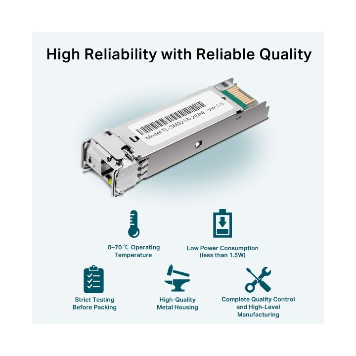 Módulo Transceptor TP-Link SMF SFP Plata (TL-SM321A-2)