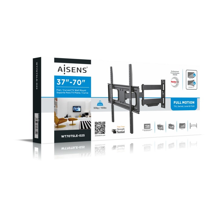 Soporte Pared AISENS 37-70" Gira/Inclina (WT70TSLE-025)