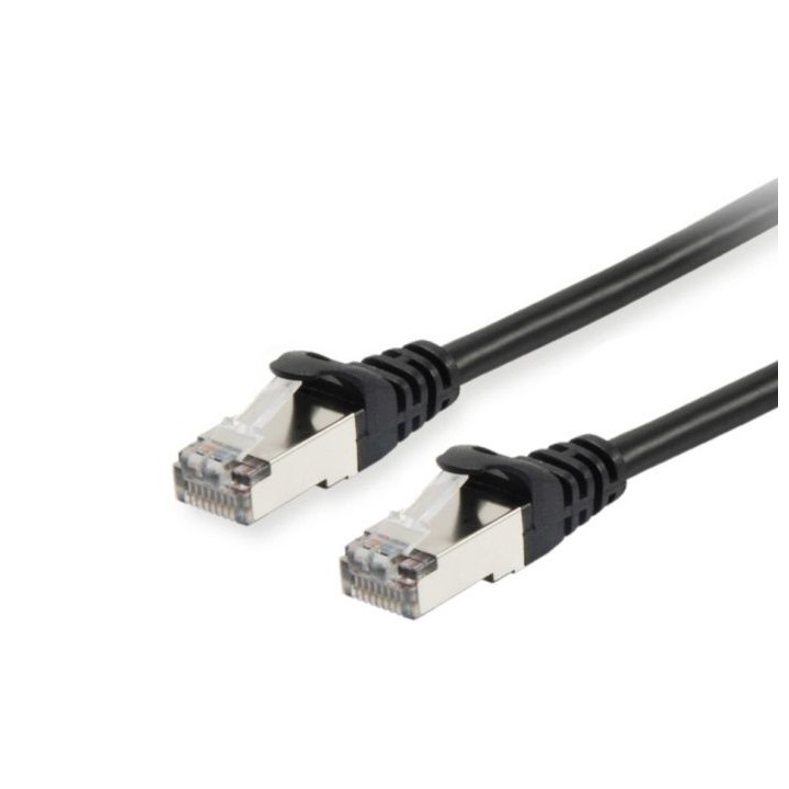 Latiguillo EQUIP Cat.6a S/FTP 1m Negro (EQ606103)