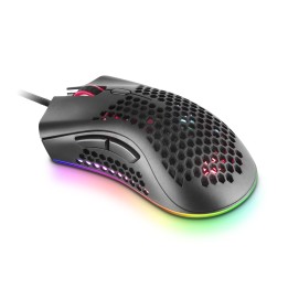 Ratón Mars Gaming Óptico RGB USB 32000dpi Negro (MMEX)