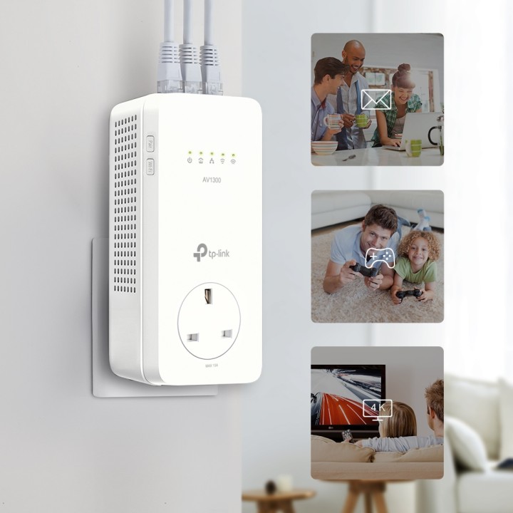 Powerline TP-Link AV1300 3xRJ45 WiFi (TL-WPA8631P)