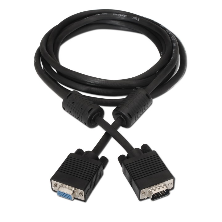 Cable AISENS VGA/M a VGA/H 3m Negro (A113-0079)