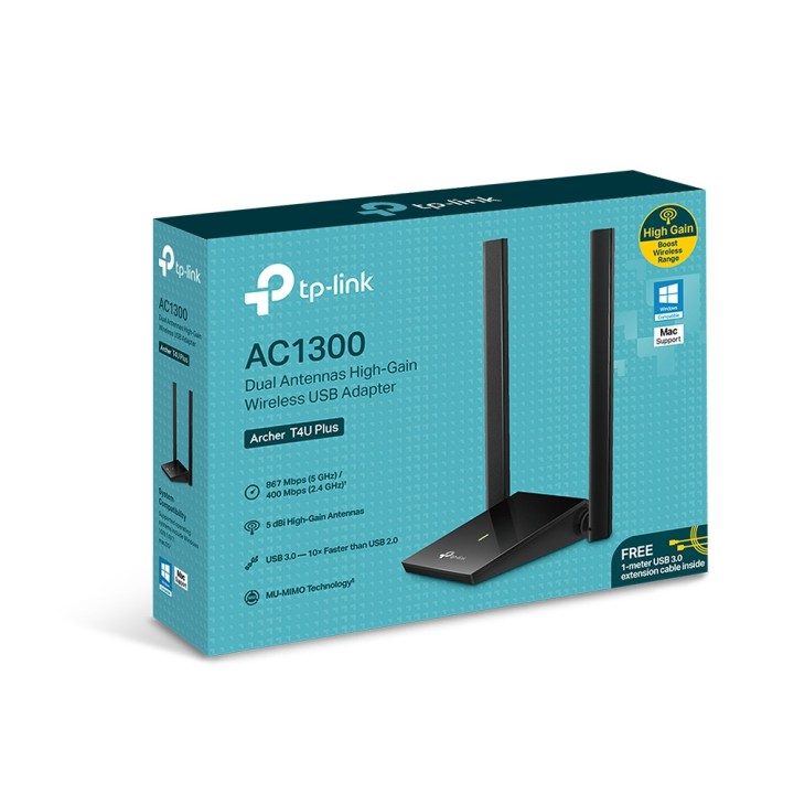 Adap. TP-Link AC1300 DualBand USB 3.0 (Archer T4U Plus)
