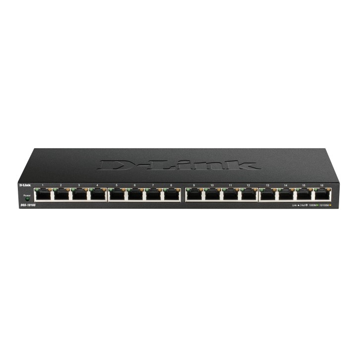 Switch D-Link 16xRJ45 Ethernet GbE Negro (DGS-1016S)