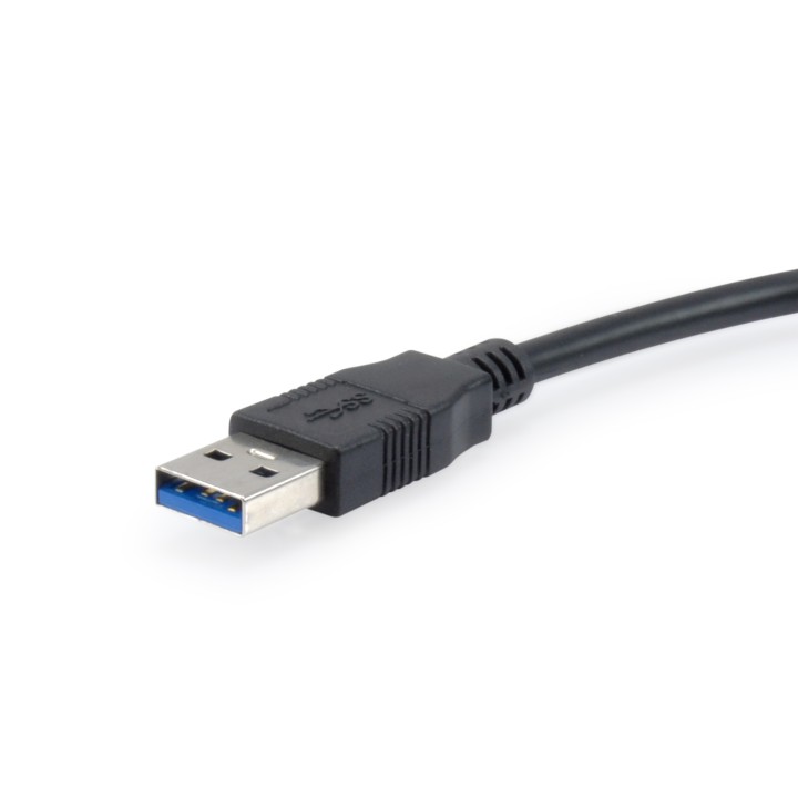 Cable EQUIP USB-A/M a HDMI/H 0.25m Negro (EQ133385)