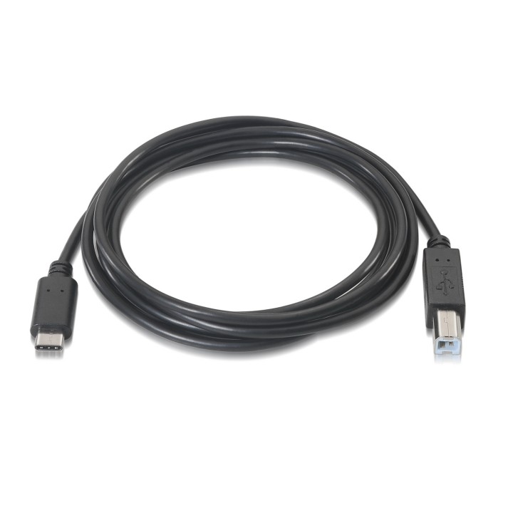 Cable AISENS USB-C/M a USB-B/M 1m Negro (A107-0053)
