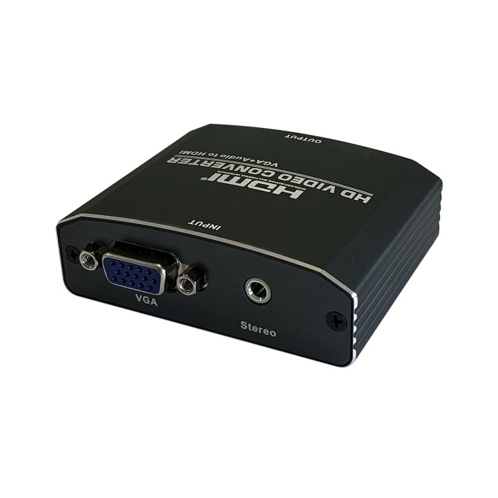 Adaptador AISENS VGA/H+3.5mm a HDMI/H Negro (A115-0386)