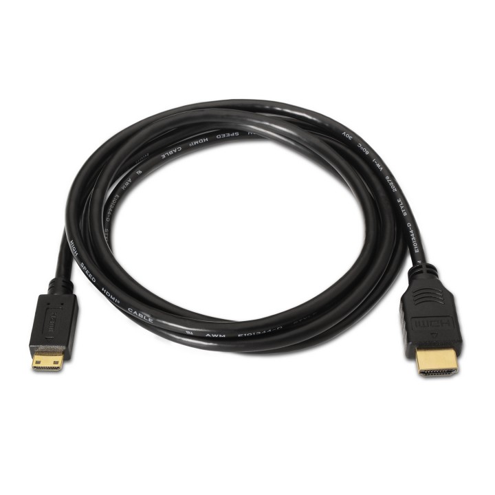 Cable AISENS HDMI/M a MiniHDMI/M 1.8m Negro (A119-0114)