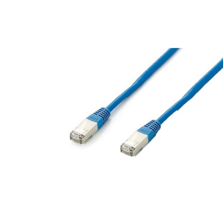 Latiguillo EQUIP Cat.6a S/FTP 0.5m Azul (EQ605637)