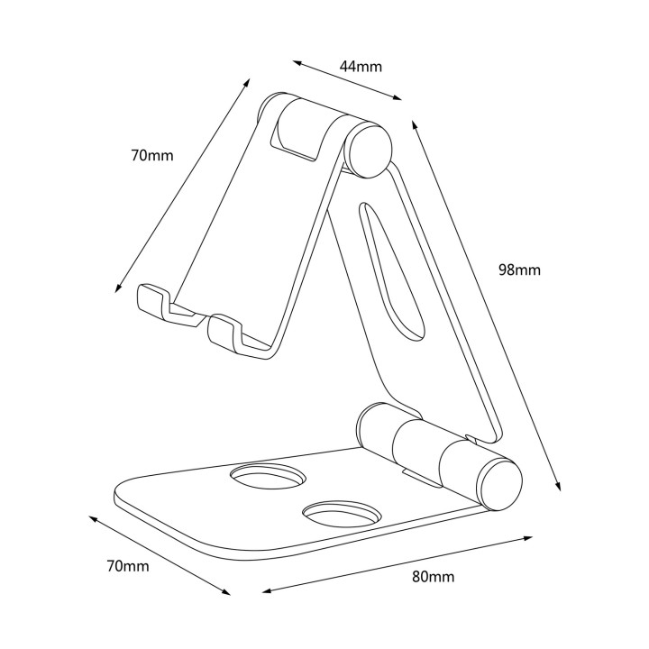 Soporte AISENS Smartphone/Tablet 2 Pivotes (MS2PM-090)