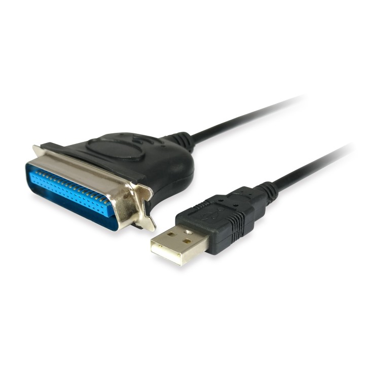 Cable EQUIP USB-A/M a Paralelo 1.5m Negro (EQ133383)