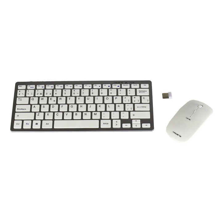T+Ratón TACENS Levis RF BT Óptico Blanco(6LEVISCOMBOV2)