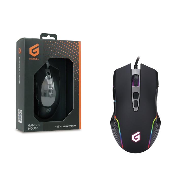 Ratón Gaming CONCEPTRONIC USB-A 7200dpi (DJEBBEL03B)