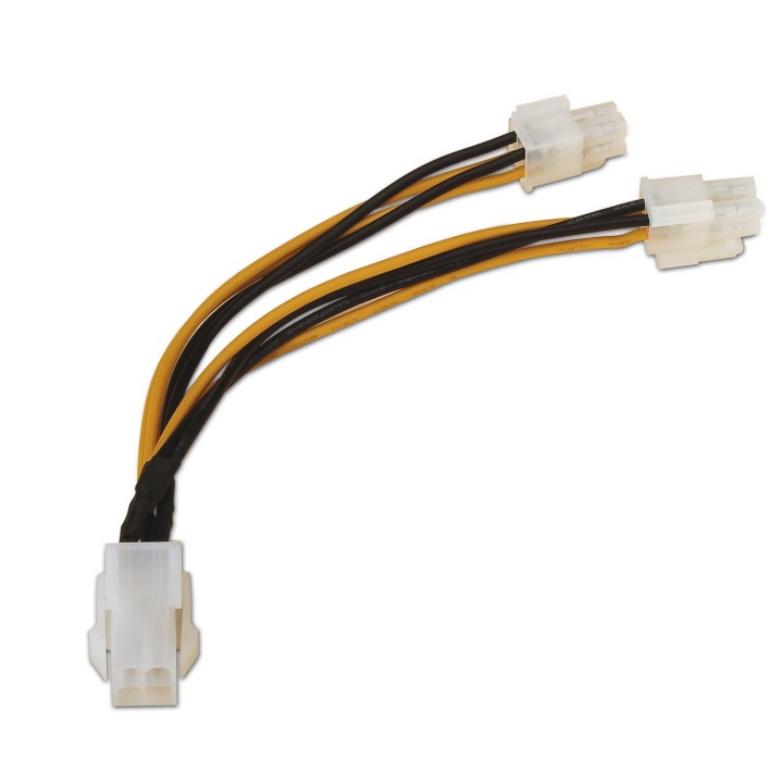 Cable AISENS 2x4-pin/M a 4-pin/H 15cm (A131-0166)