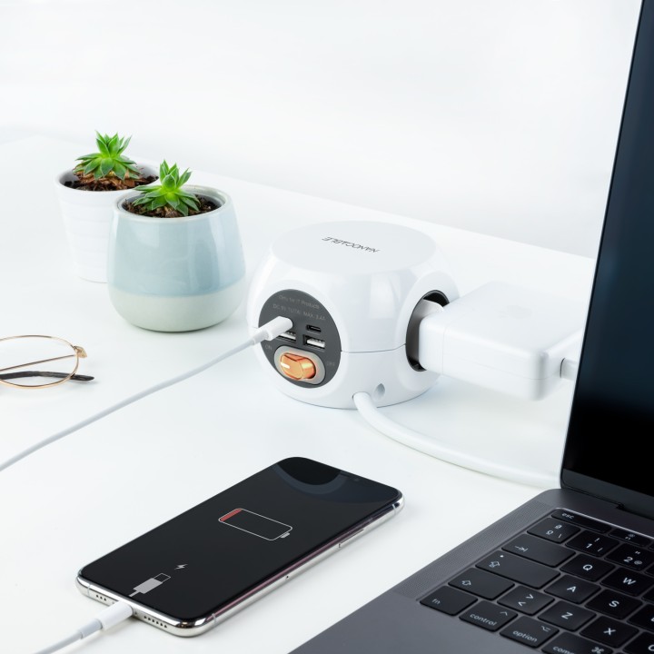Regleta Nanocable 3 Tomas 4xUSB Interruptor(10.37.0001)