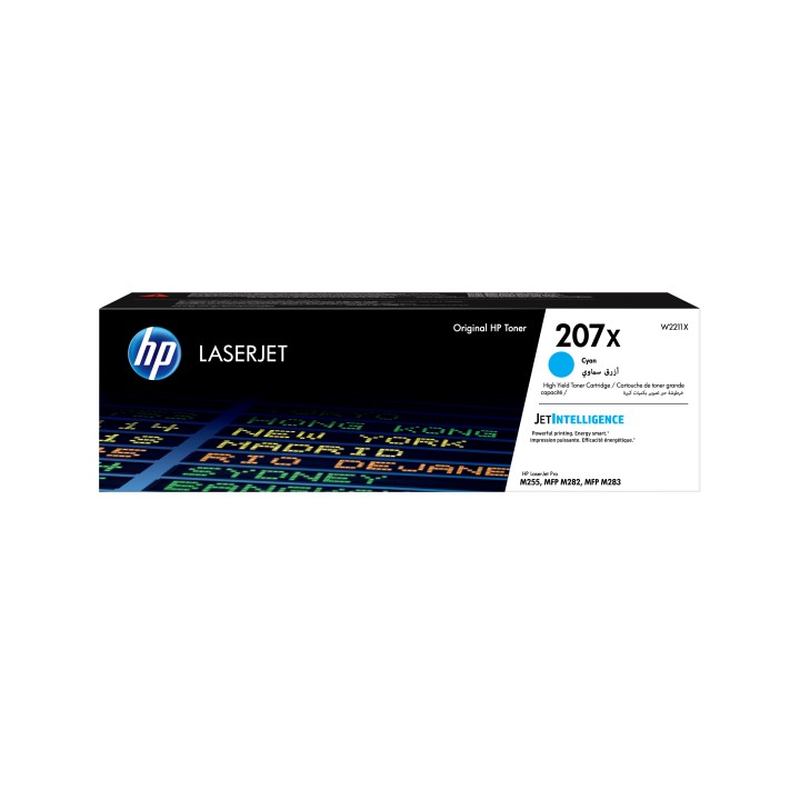 Toner HP LaserJet Pro 207X Cian 2450 páginas (W2211X)