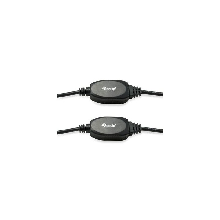 Cable EQUIP USB-A/M a USB-A/H 15m Negro (EQ133348)