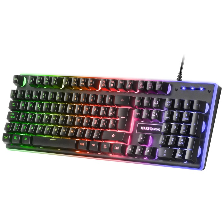 Pack Mars Gaming T+Ratón+Alfombrilla Negro (MCPXBES)