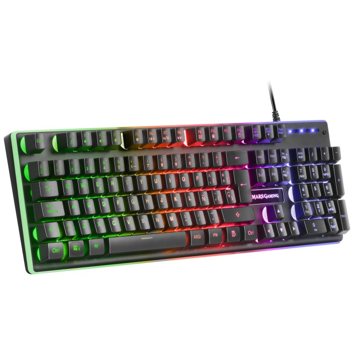 Pack Mars Gaming T+Ratón+Alfombrilla Negro (MCPXBES)