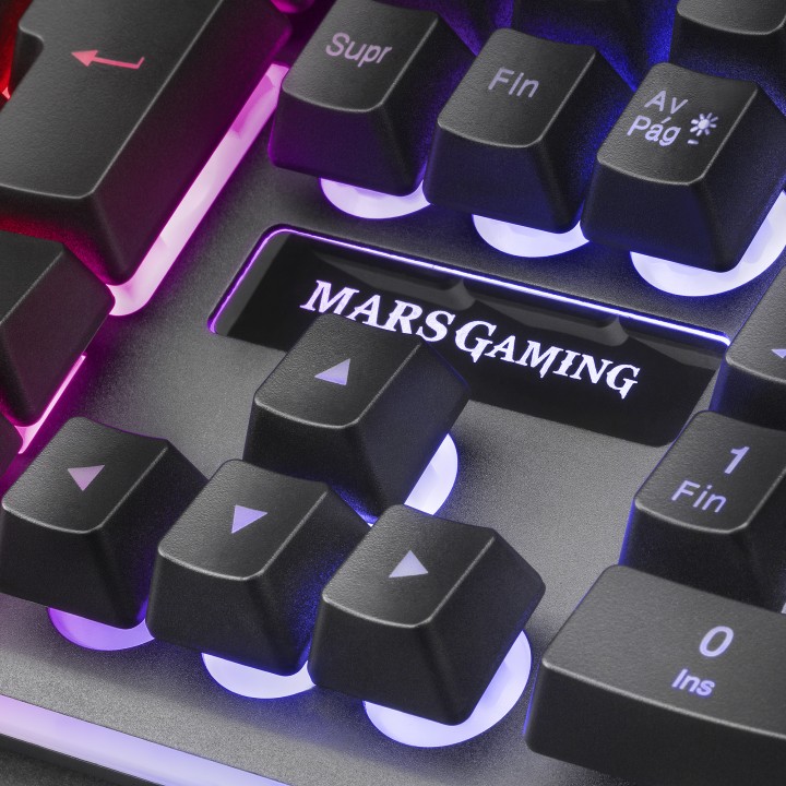 Pack Mars Gaming T+Ratón+Alfombrilla Negro (MCPXBES)
