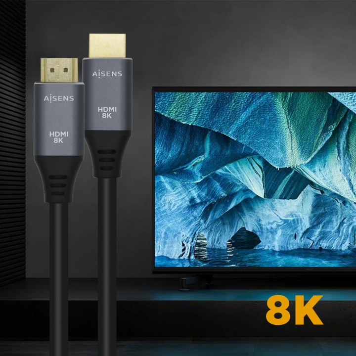 Cable AISENS HDMI/M a HDMI/M 1.5m Gris/Negro(A150-0427)