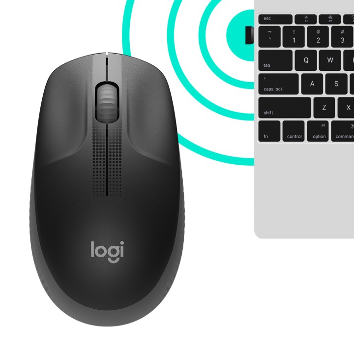 Ratón LOGITECH M190 Óptico RF 1000dpi Gris (910-005905)
