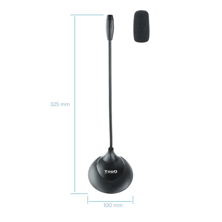 Micrófono TOOQ Multimedia Flexible Negro (TQMM-213)