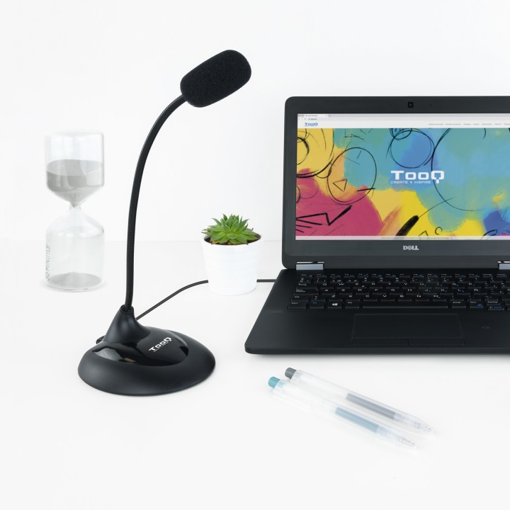 Micrófono TOOQ Multimedia Flexible Negro (TQMM-213)