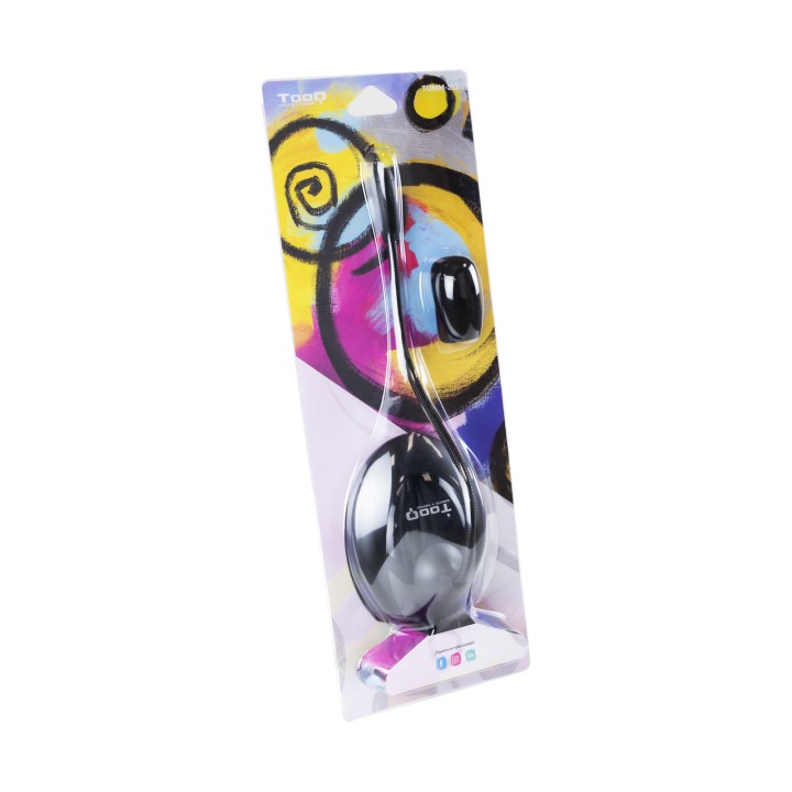 Micrófono TOOQ Multimedia Flexible Negro (TQMM-213)