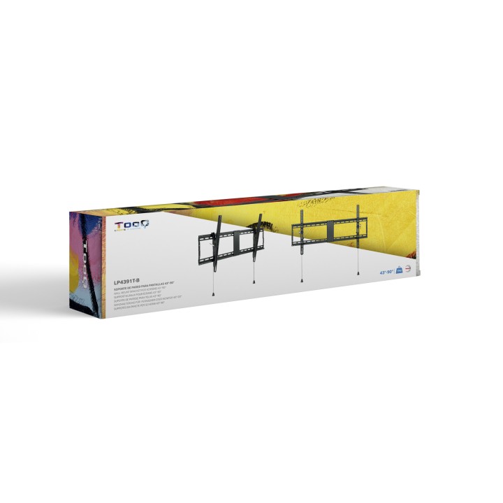 Soporte Pared TOOQ 43"-90" Inclinable 70Kg (LP4391T-B)