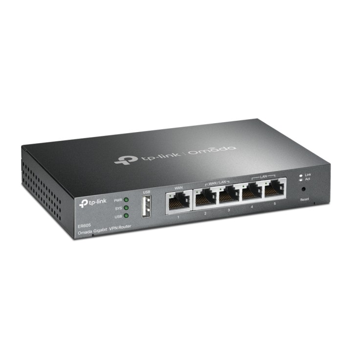 Router TP-Link VPN 5xRJ45 1xUSB Multi-Wan Negro (ER605)