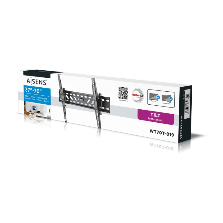 Soporte Pared AISENS 37"-70" Inclina 50kg (WT70T-019)