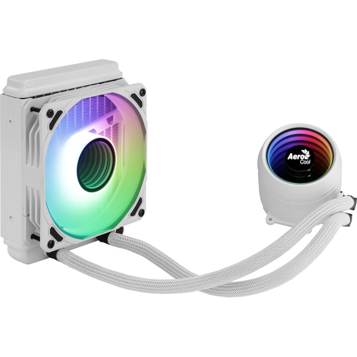 Ref. Líq. CPU AEROCOOL 120mm RGB Blanca (MIRAGEL120W)