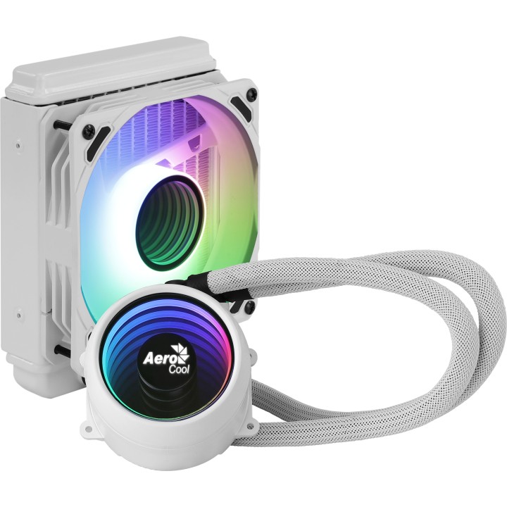 Ref. Líq. CPU AEROCOOL 120mm RGB Blanca (MIRAGEL120W)