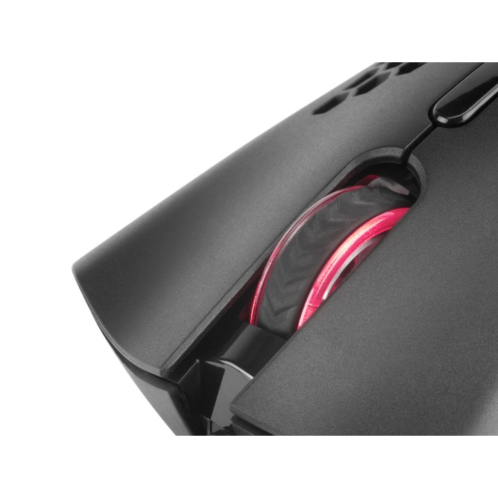 Ratón Mars Gaming Óptico RGB USB 32000dpi Negro (MMEX)
