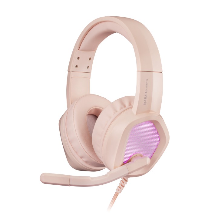 Auric+Micro Mars Gaming RGB 3.5mm USB-A Rosa (MH320P)